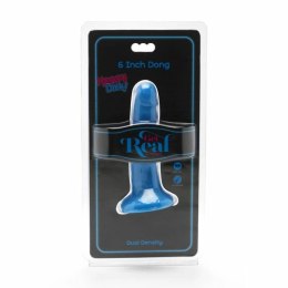 Get Real Happy Dicks Model 12 cm Niebieski - anatomiczny kształt, przyssawka GET REAL