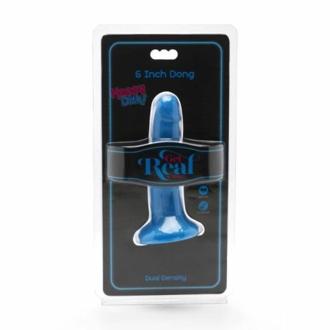 Get Real Happy Dicks Model 12 cm Niebieski - anatomiczny kształt, przyssawka GET REAL