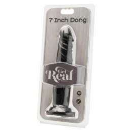 Get Real Model 18 cm Czarny - Anatomiczny element intymny PVC GET REAL