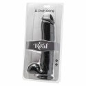 Get Real Model 28 cm Czarny - Anatomiczny model z segmentami kulistymi PVC GET REAL