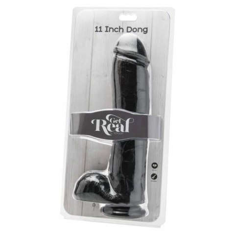 Get Real Model 28 cm Czarny - Anatomiczny model z segmentami kulistymi PVC GET REAL
