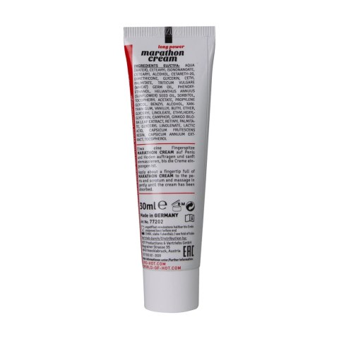 HOT Marathon Men krem stymulujący wspierający krążenie 30 ml HOT