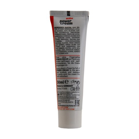 HOT Power Cream krem dla mężczyzn 30 ml intensywna formuła HOT