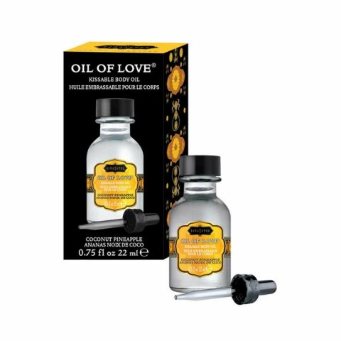 Kama Sutra Oil of Love Coconut Pineapple 22ml - olejek rozgrzewający o zapachu kokosa i ananasa KamaSutra