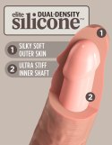 King Cock Elite Silikonowy Wibrator 15 cm z przyssawką i pilotem, jasny King Cock