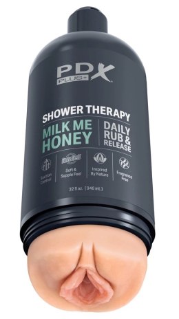 PDX Plus Shower Milk Me Honey Ligh - Dyskretna maszyna intymna, 20,7 cm PDX