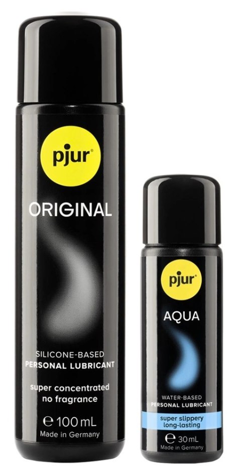 Pjur Zestaw Prezentowy 30-lecie - Lubrykanty Silikonowy 100ml + Wodny 30ml Pjur