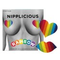 Rainbow Tęczowe Naklejki Dekoracyjne Serce i Usta 2 Pary Kemis