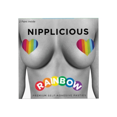 Rainbow Tęczowe Naklejki Dekoracyjne Serce i Usta 2 Pary Kemis