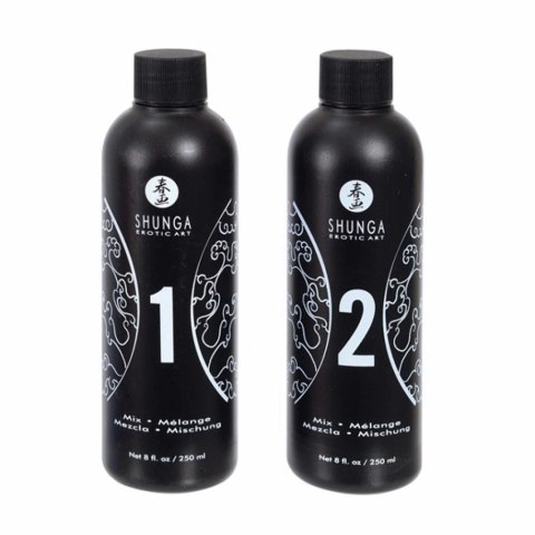 Shunga Body-to-Body Żel do masażu Truskawka & Szampan 2x250ml + prześcieradło Shunga