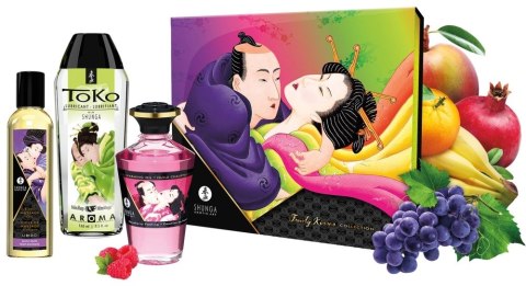 Shunga Secret Set Fruity Kisses - Zestaw Olejkow Masażowych 3-częściowy Shunga