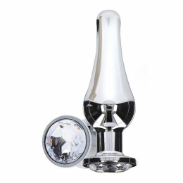 TOYJOY Diamond Bum Bijou Small - aluminiowy model z kryształem srebrnym TOYJOY