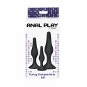 ToyJoy Curvy Companions Zestaw 3 zatyczek anatomicznych silikon czarny TOYJOY