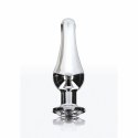 ToyJoy Diamond Bum Bijou Średni korek aluminiowy ze srebrnym kryształem 11 cm TOYJOY