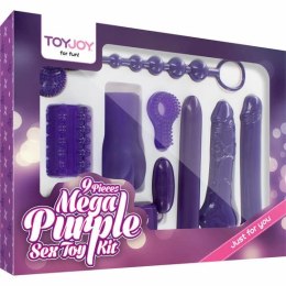 ToyJoy Mega Fioletowy Zestaw 9w1 - Wielofunkcyjny Komplet z Akcesoriami TOYJOY