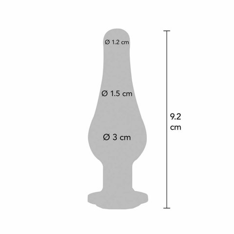 ToyJoy Twilight Bum Bijou Mały Plug Aluminiowy z Kolorowym Kryształem TOYJOY