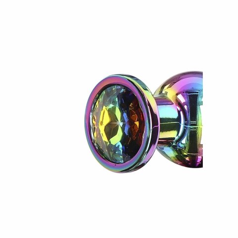 ToyJoy Twilight Bum Bijou Medium - aluminiowy korek z kolorowym kryształem TOYJOY