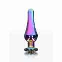 ToyJoy Twilight Bum Bijou Medium - aluminiowy korek z kolorowym kryształem TOYJOY