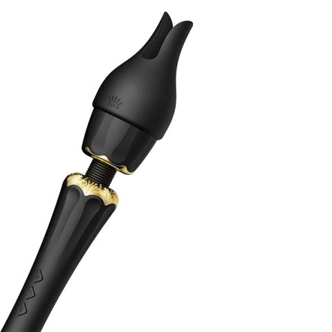 ZALO Kyro Obsidian Black - profesjonalny masażer z 2 nakładkami Zalo