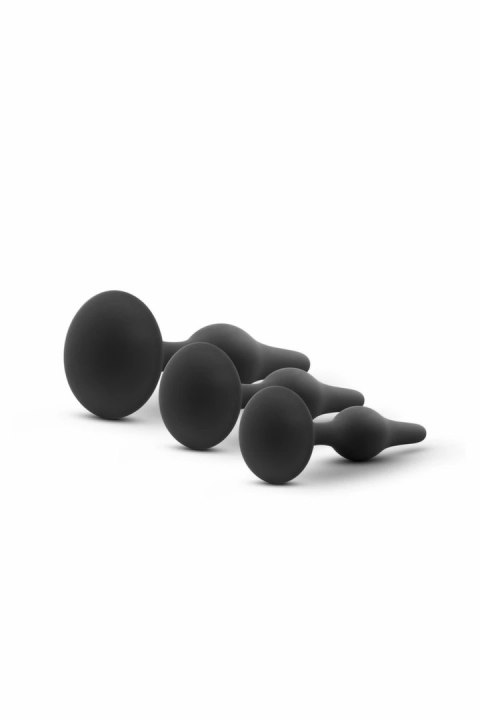 Blush Luxe Zestaw Anatomicznych Plugow Silikonowych Black 3 szt. Blush