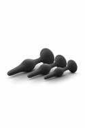 Blush Luxe Zestaw Anatomicznych Plugow Silikonowych Black 3 szt. Blush