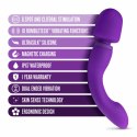 Blush Wellness Dual Sense Purpurowy Masażer Dwustronny, 2 Silniki Wellness