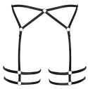 Cottelli LINGERIE Uprząż Czarna z Regulacją L/XL Cottelli