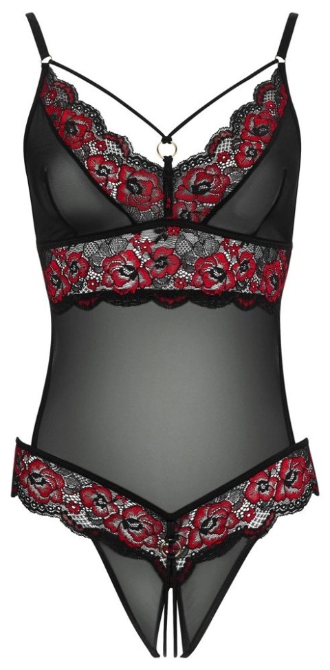Cottelli Lingerie Body Kwiatowa Dwukolorowa Koronka L/XL Cottelli