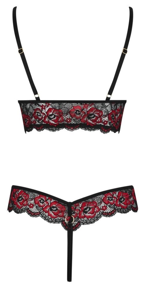 Cottelli Lingerie Body Kwiatowa Dwukolorowa Koronka L/XL Cottelli
