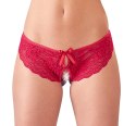 Cottelli Lingerie Figi koronkowe czerwone z wycięciami S Cottelli
