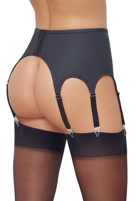 Cottelli Lingerie Pas do Pończoch 8 Szelek Czarny Matowy S Cottelli