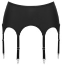 Cottelli Lingerie Pas do Pończoch 8 Szelek Czarny Matowy S Cottelli