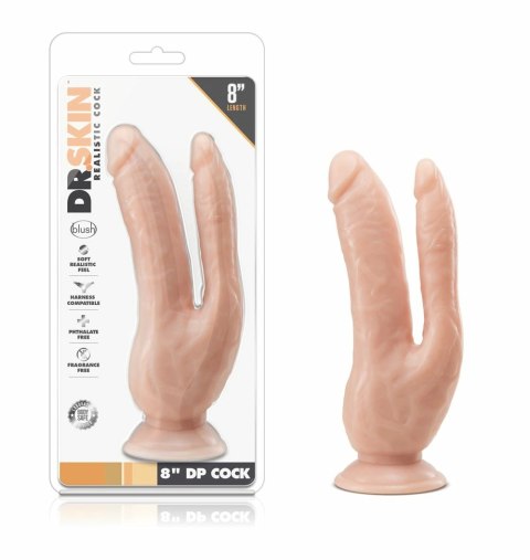 Dr. Skin Double Model 8.5'' Vanilla - Podwojny anatomiczny system PVC Dr Skin