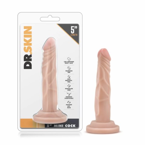 Dr. Skin Mini Model intymny z przyssawką 14,6 cm beżowy TPE Dr Skin