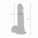 Get Real Naked Model z Obrotowymi Koralikami i Przyssawką 21 cm GET REAL