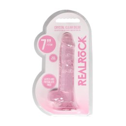 RealRock Crystal Clear 19 cm - anatomiczny model z przyssawką RealRock by Shots