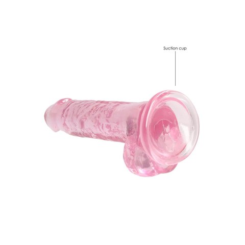 RealRock Crystal Clear 19 cm - anatomiczny model z przyssawką RealRock by Shots