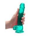 RealRock Crystal Clear - Model z anatomiczną podstawą 21 cm przezroczysty RealRock by Shots