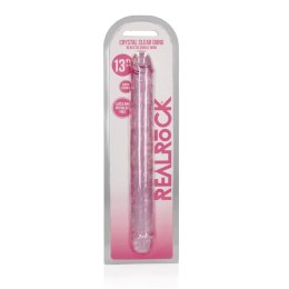 RealRock Crystal Clear Podwojny Model Intymny 34 cm Przezroczysty RealRock by Shots