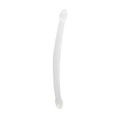 RealRock Crystal Clear - Podwojny model intymny 42 cm, przezroczysty RealRock by Shots