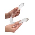 RealRock Crystal Clear - Podwojny model intymny 42 cm, przezroczysty RealRock by Shots