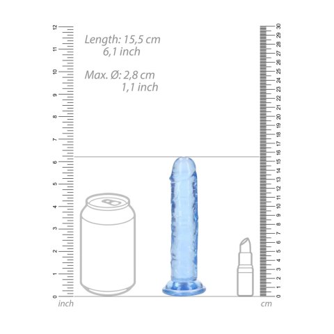 RealRock Crystal Clear model 14,5 cm z przyssawką, przezroczysty RealRock by Shots