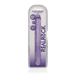 RealRock Crystal Clear model podwojny przezroczysty 34 cm RealRock by Shots