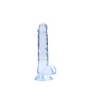 RealRock Crystal Clear model z anatomicznymi kulkami, 19 cm, przezroczysty RealRock by Shots