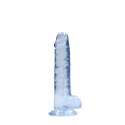 RealRock Crystal Clear model z anatomicznymi kulkami, 19 cm, przezroczysty RealRock by Shots