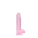 RealRock Crystal Clear model z podstawą, 17 cm, transparentny RealRock by Shots