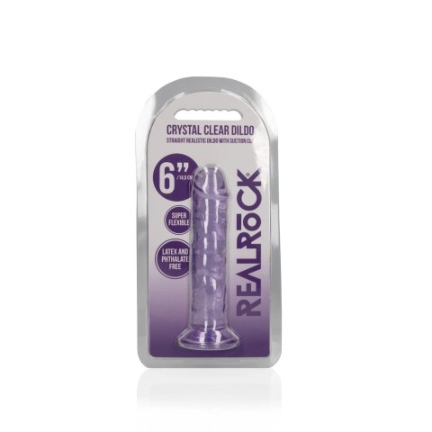 RealRock Crystal Clear model z przyssawką 14,5 cm transparentny RealRock by Shots