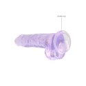 RealRock Crystal Clear model z przyssawką 21 cm transparentny RealRock by Shots