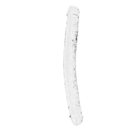 RealRock Crystal Clear podwojny model intymny 34 cm anatomiczny RealRock by Shots