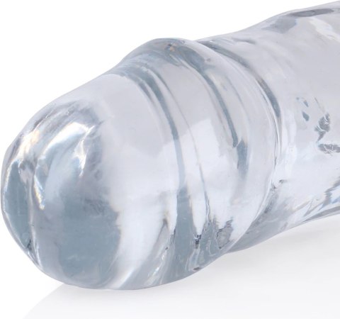 RealRock Crystal Clear podwojny model intymny 34 cm anatomiczny RealRock by Shots